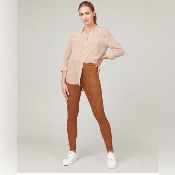 Spanx suede leggings NWT. Size Large. - Picture 4 of 9